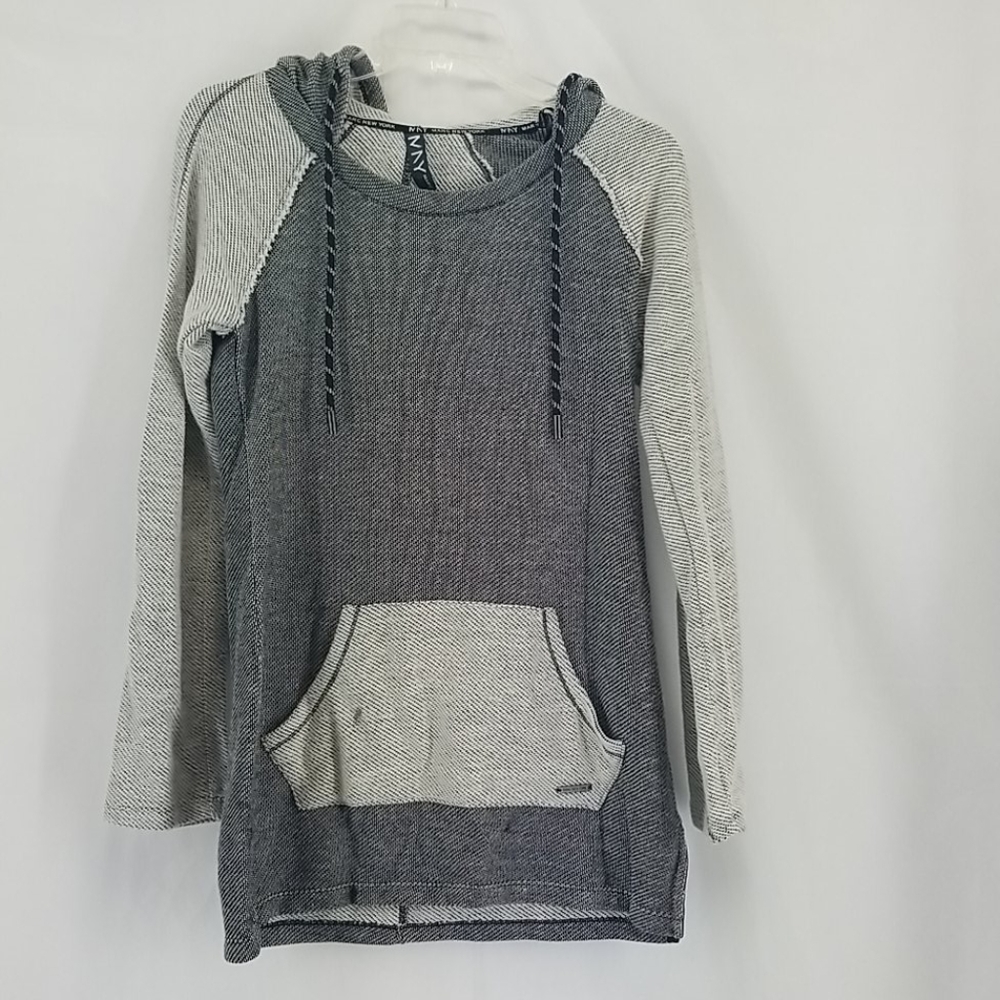 ANDREW MARC PERFORMANCE /MARC NEW YORK KNIT SURF STYLE HOODIE TUNIC SWEATSHIRT